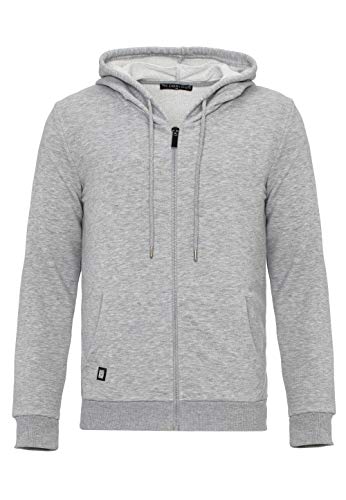 Redbridge Herren Sweatjacke Kapuzenpullover Zip Hoodie mit Reißverschluss Premium Basic Grau 3XL von Redbridge