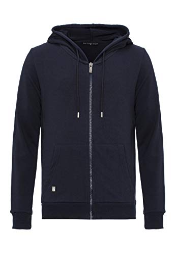 Redbridge Herren Sweatjacke Kapuzenpullover Zip Hoodie mit Reißverschluss Premium Basic Navyblau L von Redbridge