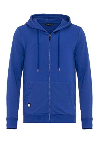 Redbridge Herren Sweatjacke Kapuzenpullover Zip Hoodie mit Reißverschluss Premium Basic Saxeblau 3XL von Redbridge