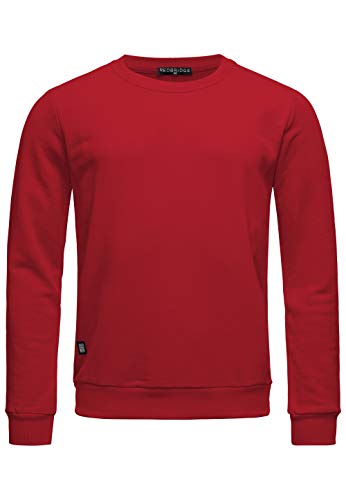 Redbridge Herren Crewneck Sweatshirt Pullover Premium Basic Bordeaux XL von Redbridge
