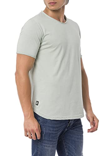 Redbridge Herren T-Shirt Basic Abgerundeter Saum Mint M von Redbridge