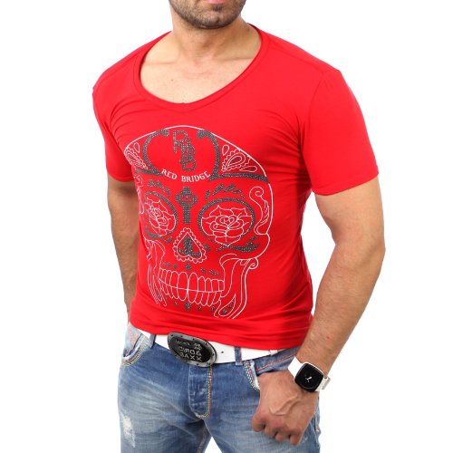 Redbridge Herren T-Shirt R-2063 Rot Größe M von Redbridge