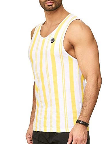 Redbridge Herren Tanktop Rundhals Basic Gym Muskel T-Shirts Streifen Freizeit Tops von Redbridge