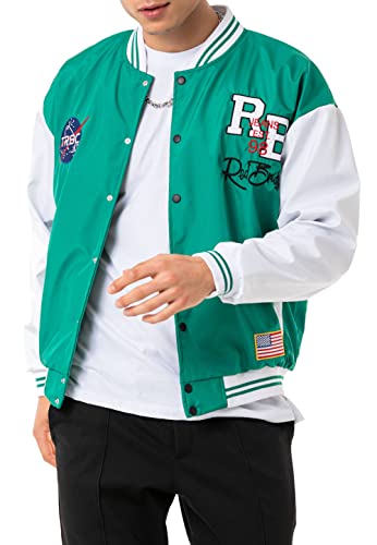 Redbridge Herren Übergangsjacke NASA Collegejacke 2-Tone RB M Grün von Redbridge