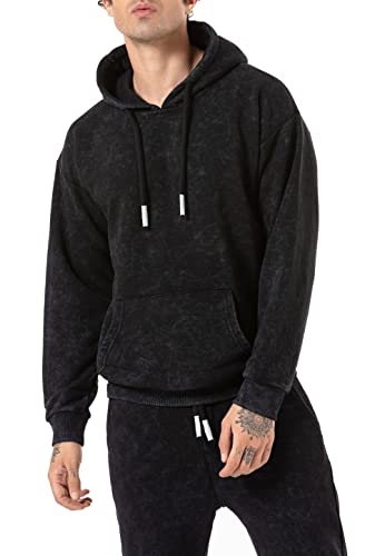 Redbridge Hoodie mit Batik Effekt Kapuzenpullover Sweatshirt dunkelgrau Gr XL Redbridge Hoodie mit Batik Effekt Kapuzenpullover Sweatshirt dunkelgrau Gr XL von Redbridge