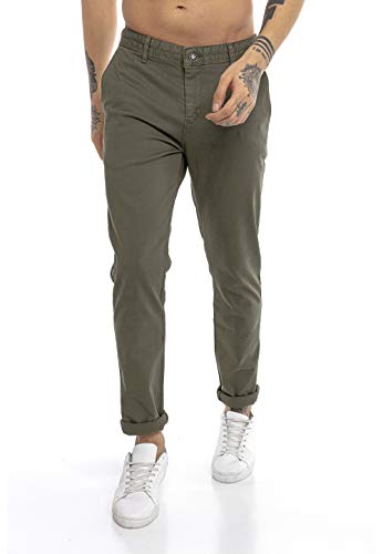 Redbridge Hose für Herren Chino Pants Straight Leg Khaki W32 L32 von Redbridge