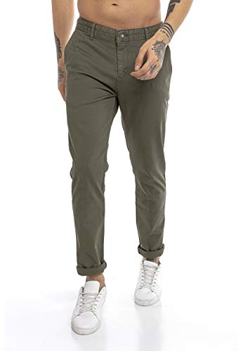 Redbridge Hose für Herren Chino Pants Straight Leg Khaki W34 L32 von Redbridge