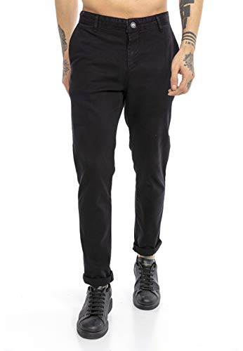 Redbridge Hose für Herren Chino Pants Straight Leg Schwarz W29 L32 von Redbridge