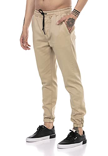 Redbridge Hose für Herren Freizeit-Hose Jogger Pants Chino Camel S von Redbridge