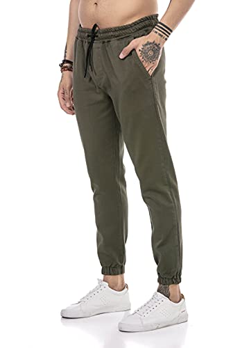 Redbridge Hose für Herren Freizeit-Hose Jogger Pants Chino Khaki L von Redbridge