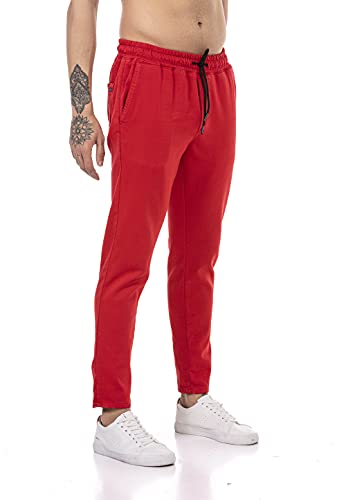 Redbridge Hose für Herren Freizeit-Hose Jogger Pants Chino Rot L von Redbridge