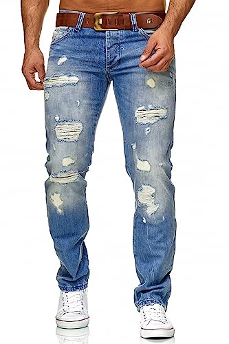 Redbridge by Cipo & Baxx RB-157 Jeans Distressed Style Helle Waschung Herren Hose W32 L30 Blau von Redbridge