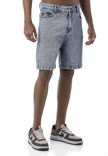 Redbridge Jeans Shorts – Gerade geschnittene Denim Shorts im Vintage Look – 5-Pocket Bermuda aus Baumwolle für Sommer & Freizeit Blau W38 von Redbridge