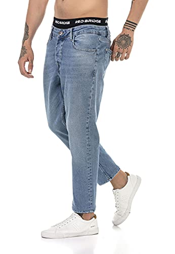 Redbridge Jeans für Herren Hose Denim Pants Freizeithose Boyfriend Blau W31L32 von Redbridge