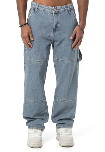 Redbridge Jeans im angesagten Cargo Design Weit Geschnitten Baggy Blau W29-L32 von Redbridge