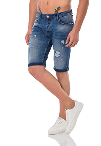 Redbridge Jeansshorts Kurze Hose Premium Denim Casual Dunkelblau W36 von Redbridge