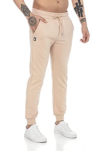 Redbridge Jogging-Hose für Herren Jogger Sweat-Pants Freizeithose Basic Beige M von Redbridge