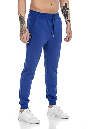 Redbridge Jogging-Hose für Herren Jogger Sweat-Pants Freizeithose Basic Blau L von Redbridge