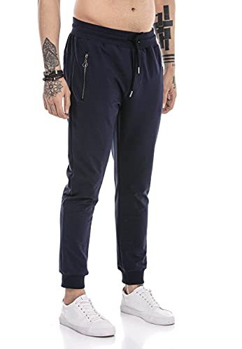 Redbridge Jogging-Hose für Herren Jogger Sweat-Pants Freizeithose Basic Blau M von Redbridge