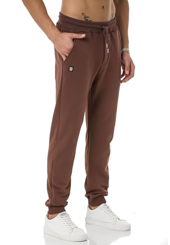 Redbridge Jogging-Hose für Herren Jogger Sweat-Pants Freizeithose Basic Braun M von Redbridge