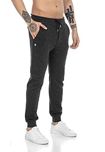 Redbridge Jogging-Hose für Herren Jogger Sweat-Pants Freizeithose Basic Dunkelgrau L von Redbridge