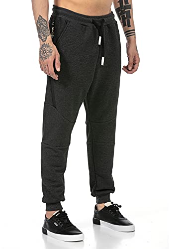 Redbridge Jogging-Hose für Herren Jogger Sweat-Pants Freizeithose Basic Dunkelgrau M von Redbridge