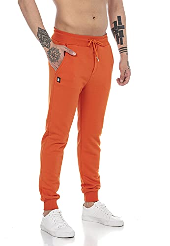 Redbridge Jogging-Hose für Herren Jogger Sweat-Pants Freizeithose Basic Orange XL von Redbridge