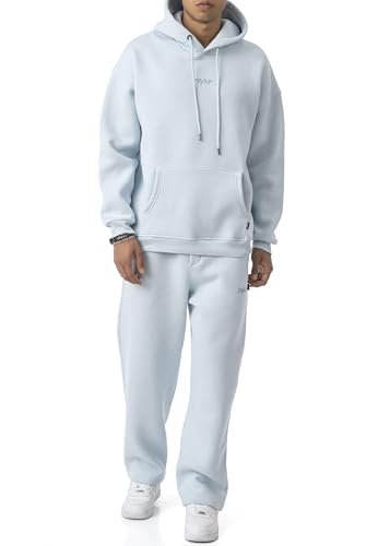 Redbridge Jogginganzug Set Hoodie und Jogginghose - Sweat Anzug Loose Fit Hellblau XXL Redbridge Jogginganzug Set Hoodie und Jogginghose - Sweat Anzug Loose Fit Hellblau XXL von Redbridge