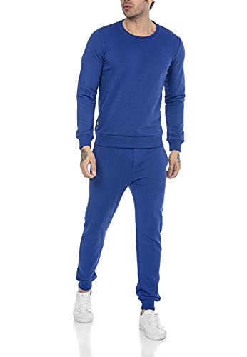 Redbridge Jogginganzug für Herren Jogger-Set Trainingsanzug Sweat Basic Blau L von Redbridge