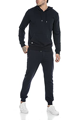 Redbridge Jogginganzug für Herren Jogger-Set Trainingsanzug Sweat Basic Dunkelblau XL von Redbridge