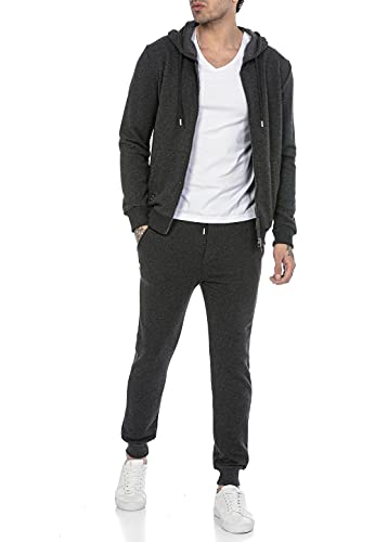 Redbridge Jogginganzug für Herren Jogger-Set Trainingsanzug Sweat Basic Dunkelgrau S von Redbridge