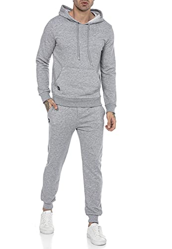 Redbridge Jogginganzug für Herren Jogger-Set Trainingsanzug Sweat Basic Grau XL von Redbridge