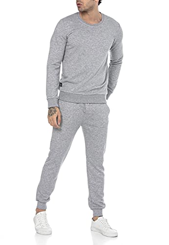 Redbridge Jogginganzug für Herren Jogger-Set Trainingsanzug Sweat Basic Grau XXL von Redbridge