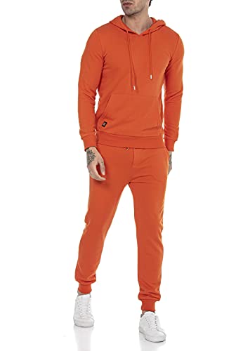 Redbridge Jogginganzug für Herren Jogger-Set Trainingsanzug Sweat Basic Orange L von Redbridge