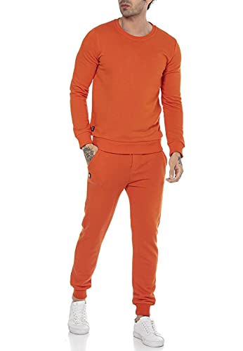 Redbridge Jogginganzug für Herren Jogger-Set Trainingsanzug Sweat Basic Orange S von Redbridge