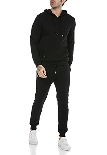 Redbridge Jogginganzug für Herren Jogger-Set Trainingsanzug Sweat Basic Schwarz L von Redbridge