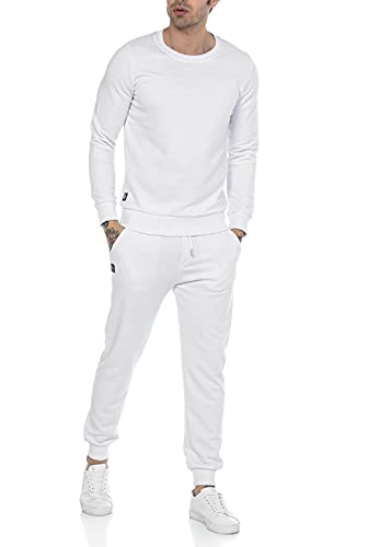 Redbridge Jogginganzug für Herren Jogger-Set Trainingsanzug Sweat Basic Weiß M von Redbridge