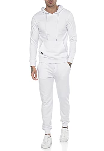 Redbridge Jogginganzug für Herren Jogger-Set Trainingsanzug Sweat Basic Weiß XXL von Redbridge