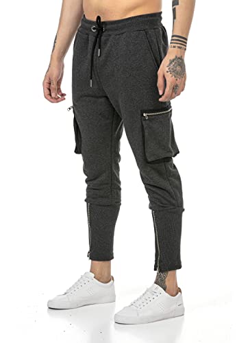 Redbridge Jogginghose Cargo Herren Sweathose Jogger Sweatpants Grau M von Redbridge