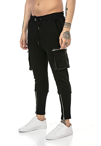 Redbridge Jogginghose Cargo Herren Sweathose Jogger Sweatpants Schwarz S von Redbridge