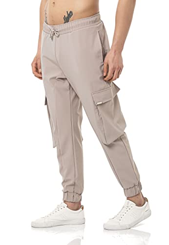 Redbridge Jogginghose Herren Cargo Jogger Hose Freizeithose Beige XL von Redbridge