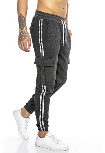 Redbridge Jogginghose Herren Cargo Jogger Hose Freizeithose Dunkelgrau M von Redbridge