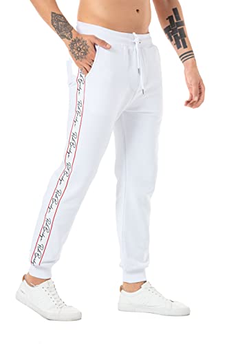 Redbridge Jogginghose Sweatpants mit seitlichem Streifen Weiß Gr S von Redbridge