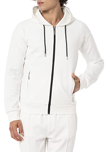 Redbridge Kapuzenpullover mit Reißverschluss Moderner Hoodie für Sport und Freizeit Ecru L von Redbridge