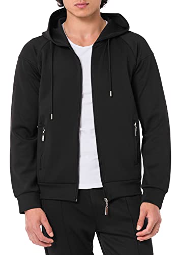 Redbridge Kapuzenpullover mit Reißverschluss Moderner Hoodie für Sport und Freizeit Schwarz S von Redbridge