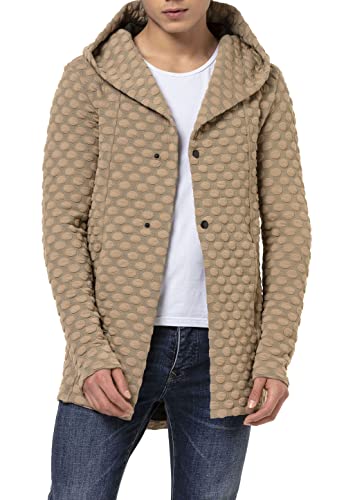 Redbridge Mantel Herren Cardigan Lange Jacke Beige L von Redbridge