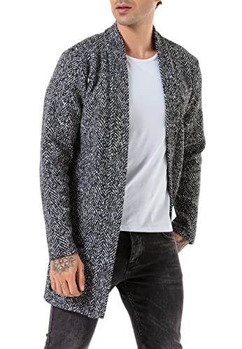 Redbridge Mantel Herren Cardigan Lange Jacke Grau XL von Redbridge
