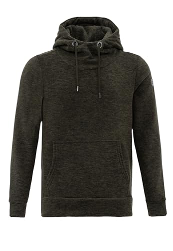Redbridge Moderner Kapuzenpullover mit hohem Kragen Bequemer Hoodie für Freizeit und Alltag DunkelGrün L von Redbridge