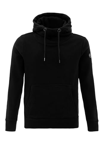 Redbridge Moderner Kapuzenpullover mit hohem Kragen Bequemer Hoodie für Freizeit und Alltag Schwarz L von Redbridge