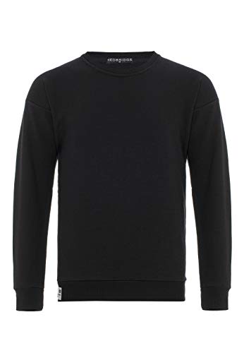 Redbridge Oversize Sweatshirt für Herren Pullover Sweater Longsleeve Premium Basic Real Schwarz XXL von Redbridge